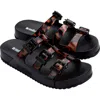 Melissa Cozy Stripes Sandal In Black