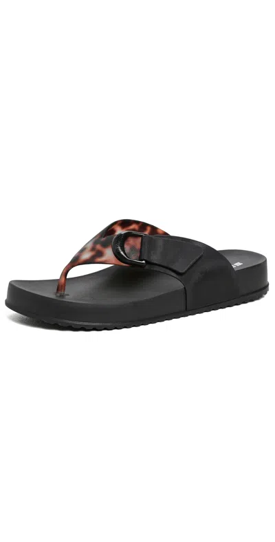 Melissa Cozy Thong Sandals Black/clear In Multi