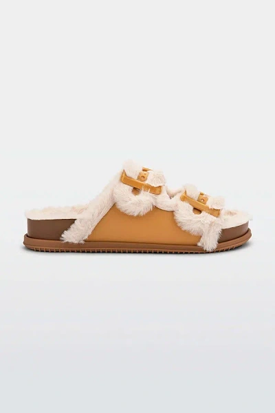 Melissa Cozy Warm Slide In Brown/beige, Women's At Urban Outfitters