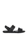 Melissa Crochet-effect Slingback Sandals In Multi
