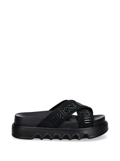 Melissa Cross M Lover Platform Slides In Black