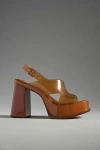 Melissa Dance Slingback Platform Sandal In Brown