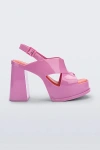 Melissa Dance Jelly Platform Heel In Pink/red, Women's At Urban Outfitters In Pink/red