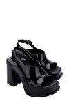 Melissa Dance Slingback Platform Sandal In Black