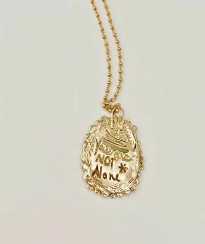 Melissa De La Fuente Women's Not Alone Necklace In Gold