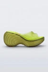 Melissa + Diesel Platform Sandal In Transparent Yellow, Women's At Urban Outfitters In Green