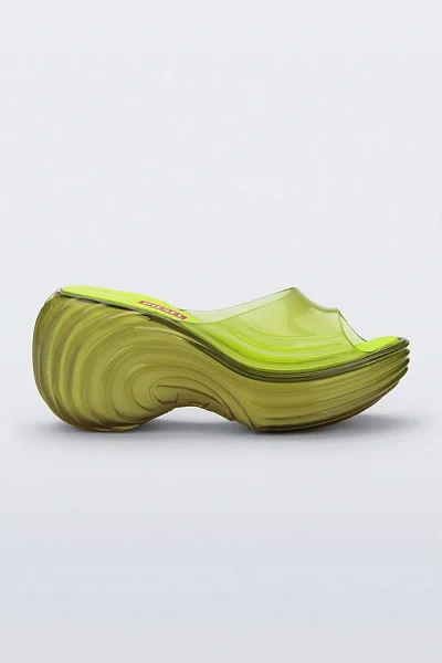 Melissa + Diesel Platform Sandal In Transparent Yellow, Women's At Urban Outfitters In Green