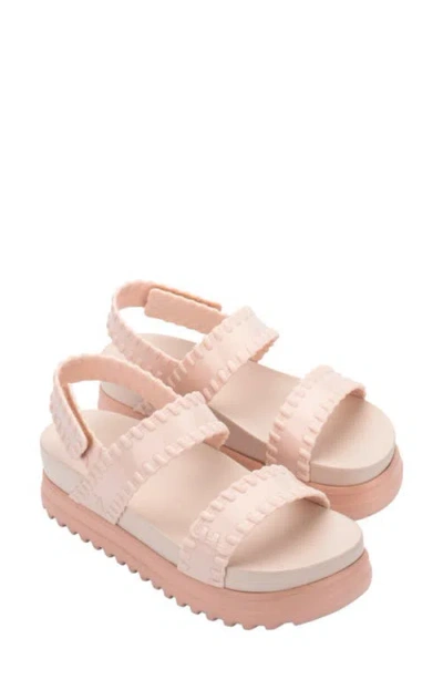 Melissa Dune Quarter Strap Platform Sandal In Pink