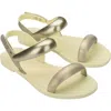 Melissa Eclipse Slingback Sandal In Beige/gold
