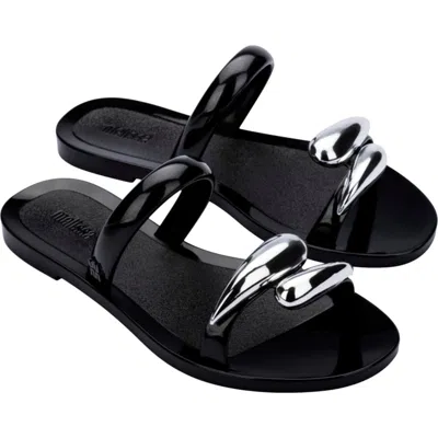 Melissa Eden Slide Sandal In Black