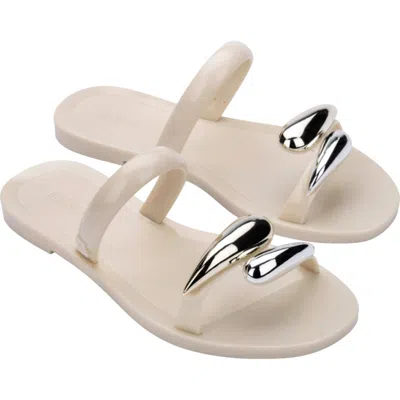 Melissa Eden Slide Sandal In Neutral