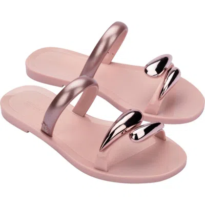 Melissa Eden Slide Sandal In Pink