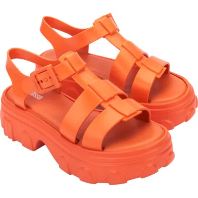 Melissa Ella Ankle Strap Platform Sandal In Orange