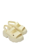 Melissa Ella Move Platform Sandal In Beige