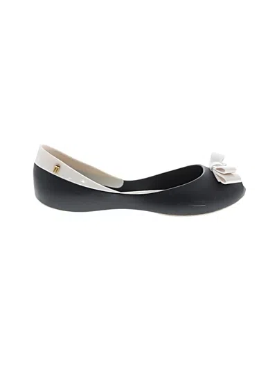 Pre-owned Melissa Flats In Black