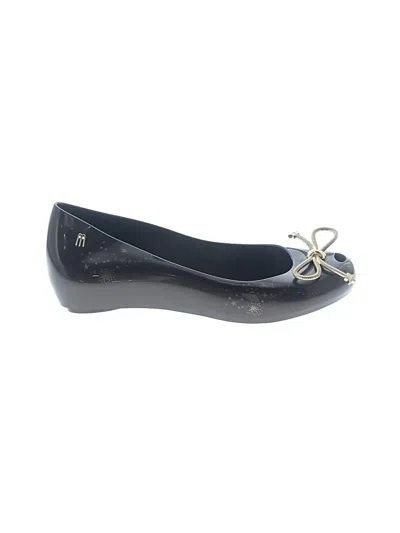 Pre-owned Melissa Flats In Black