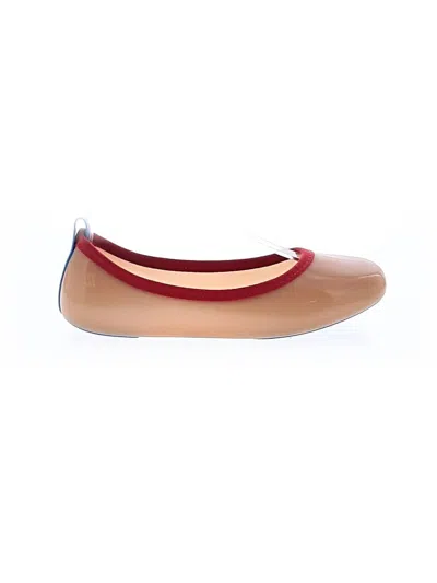 Pre-owned Melissa Flats In Brown