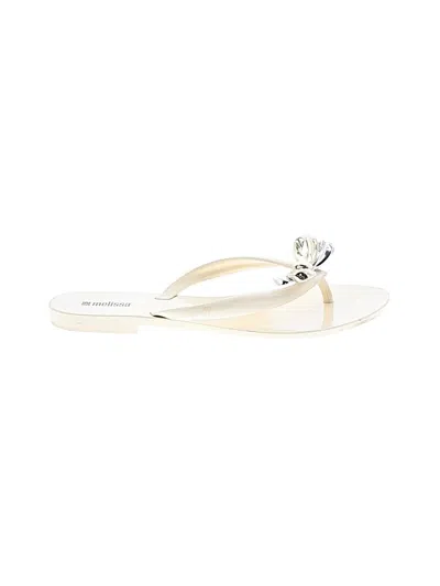 Pre-owned Melissa Flip Flops In Ivory
