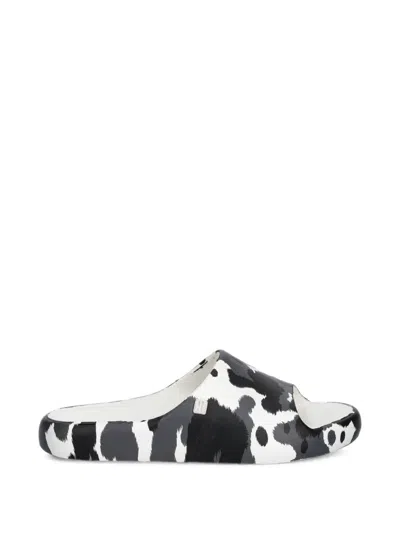 Melissa Free Cow-print Slides In Multi