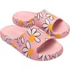 Melissa Women's Free Print Slide In Pink/white/yellow In Pink/white/yellow