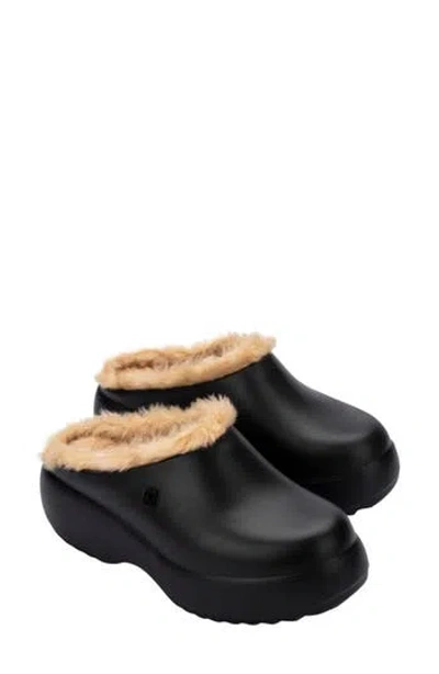 MELISSA MELISSA FREE FLUFFY FAUX FUR LINED CLOG