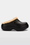Melissa Free Fluffy Platform Clog In Black/beige, Women's At Urban Outfitters In Black/beige