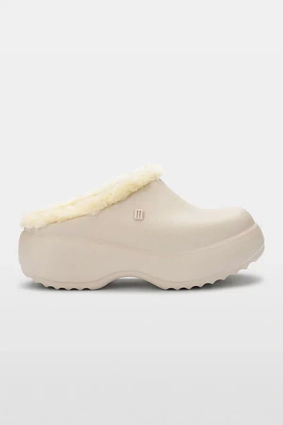 MELISSA FREE FLUFFY PLATFORM CLOG IN LIGHT BEIGE, WOMEN'S AT URBAN OUTFITTERS