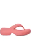 Melissa Free Fuzy Chunky-sole Flip-flops