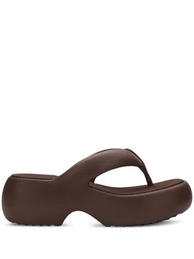 Melissa Free Fuzzy Platform Flip Flops In Multi