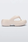 Melissa Free Platform Flip Flop In Beige