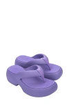 Melissa Free Fuzzy Heeled Thong Sandal In Lilac, Women's At Urban Outfitters In Lilac