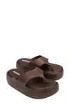 Melissa Free Platform Flip Flop In Bronze