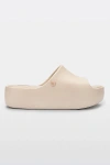 Melissa Beige Free Platform Slides In Beige