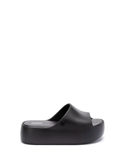 Melissa Black Free Platform Slides In Black  