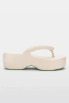 Melissa Free Platform Thong Sandal In Green/beige, Women's At Urban Outfitters
