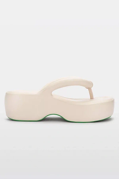 Melissa Free Platform Thong Sandal In Green/beige, Women's At Urban Outfitters