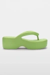 Melissa Free Platform Thong Sandal In Green/beige, Women's At Urban Outfitters