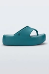 Melissa Free Platform Thong Sandal In Teal, Women's At Urban Outfitters In Blue