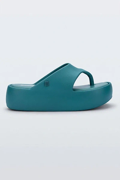 Melissa Free Platform Thong Sandal In Teal, Women's At Urban Outfitters In Blue