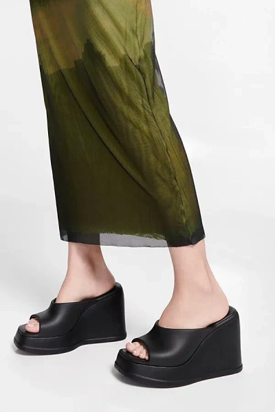 Melissa Free Slip Jelly Wedge In Black, Women's At Urban Outfitters