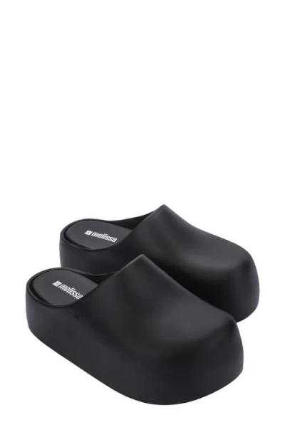 Melissa Free Clog Platform Mules In Black