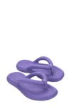 Melissa Free Water Resistant Flip Flop In Yellow/lilac