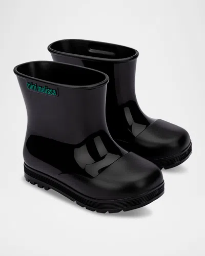 Melissa Kids' Girl's Slip-on Rain Boots, Baby/toddler In Black
