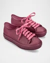 Melissa Girl's Sneakers W/ Branded Laces, Baby/kids In Pink