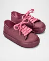 Melissa Kids' Girl's Sneakers W/ Branded Laces, Baby/toddler In Pink