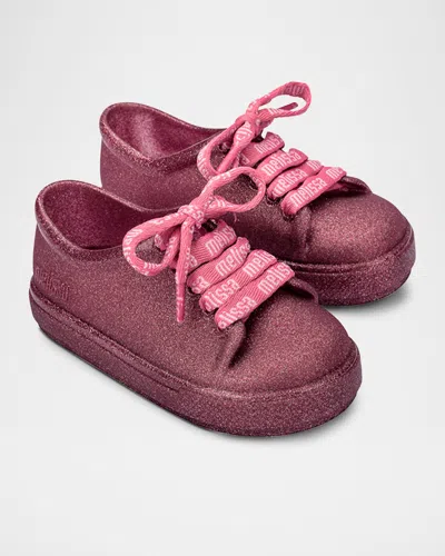 Melissa Kids' Girl's Sneakers W/ Branded Laces, Baby/toddler In Pink