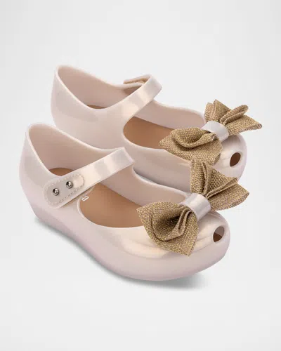 Melissa Kids' Girl's Ultragirl Sweet Ballerina Flats, Baby/toddlers In Milky Beige