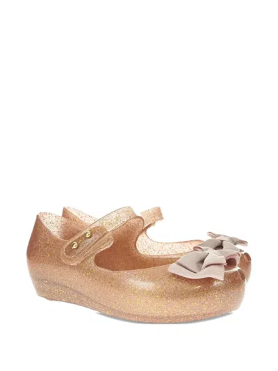 Melissa Kids' Glitter-detail Bow-embellished Sandals In Neutral