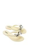 Melissa Harmonic Eclipse Flip Flop In Beige