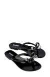 Melissa Harmonic Eclipse Flip Flop In Black
